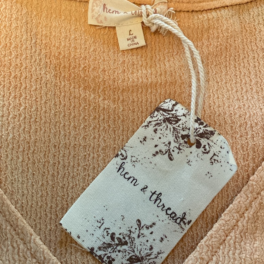 Hem & Thread Textured Lounge/Pajama Set Large NWT - Picture 10 of 11
